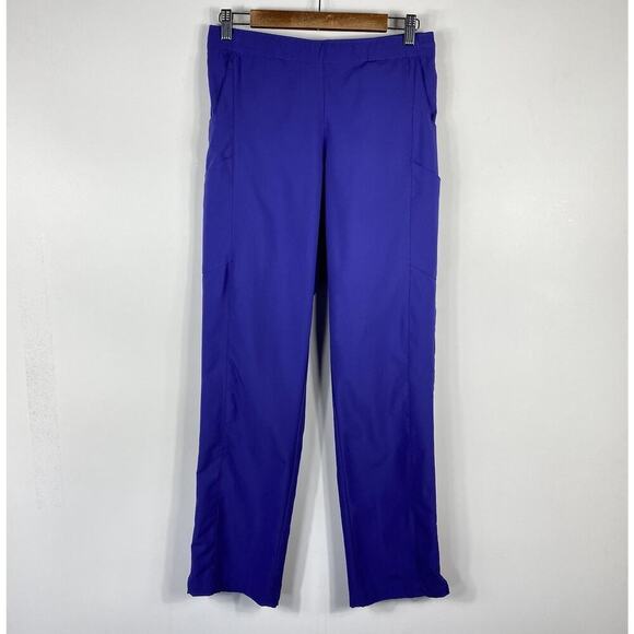Wonderwink Size Medium Modern Fit Flat Front Cargo Scrub Pants Purple Grape 5155 - Picture 5 of 8
